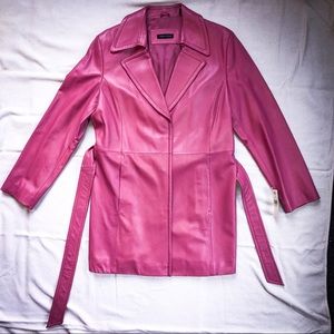 Pink Lambskin Jacket